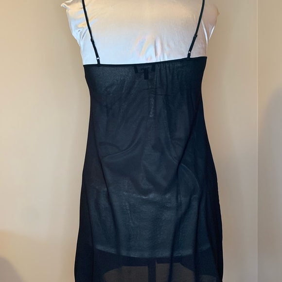 Theory silk black dress, size 8, with slip - Picture 12 of 15